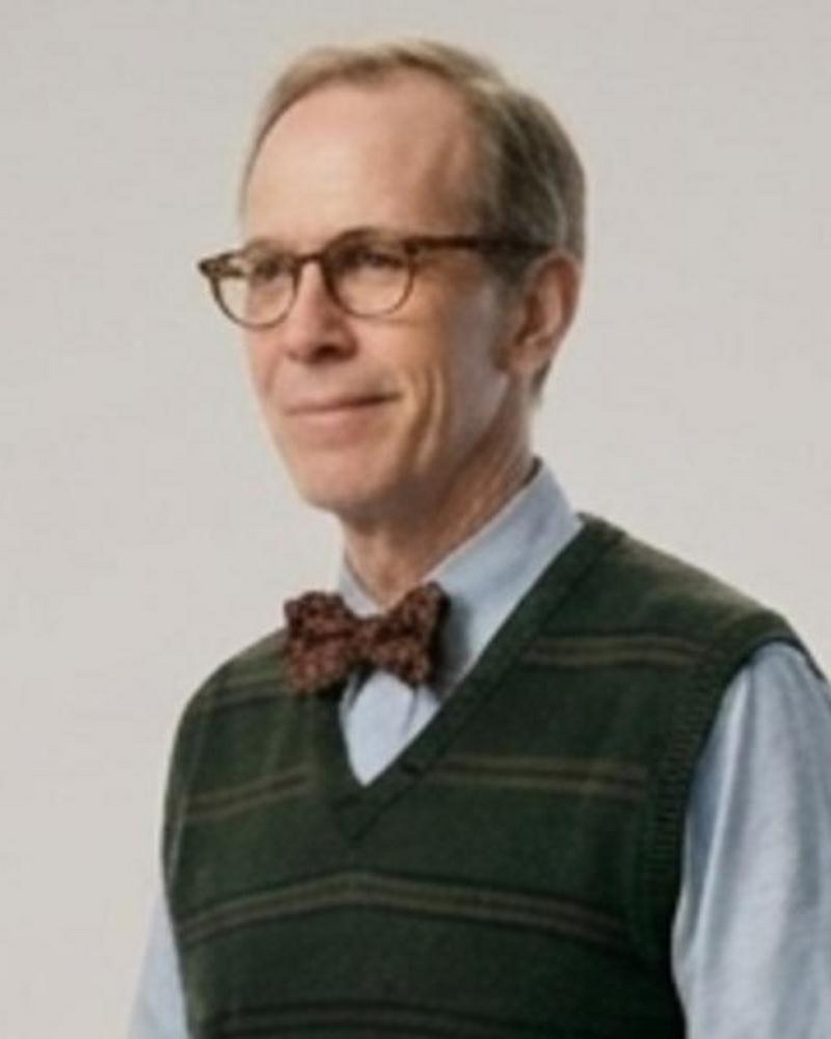 Medium close-up portrait of late-night radio host Jack Mercer